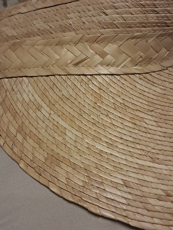 Mar del Aqua Natural Straw Sun Visor Hat Poolside Beach Cruise Resortwear Vacay main image 8